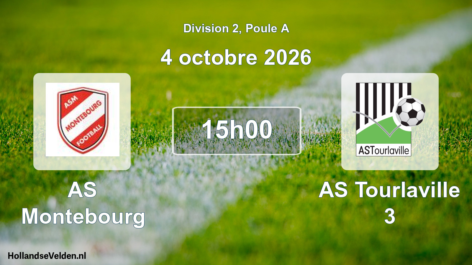 Match programmé: AS Montebourg - AS Tourlaville 3 (4 octobre 2026)