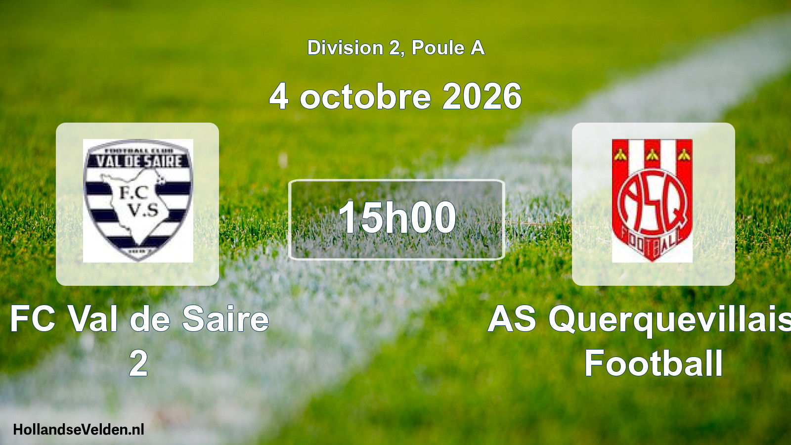 Geplande wedstrijd: FC Val de Saire 2 - AS Querquevillaise Football (4 oktober 2026)