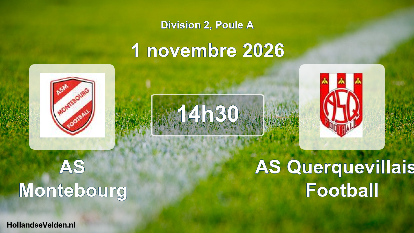 Match programmé: AS Montebourg - AS Querquevillaise Football (1 novembre 2026)
