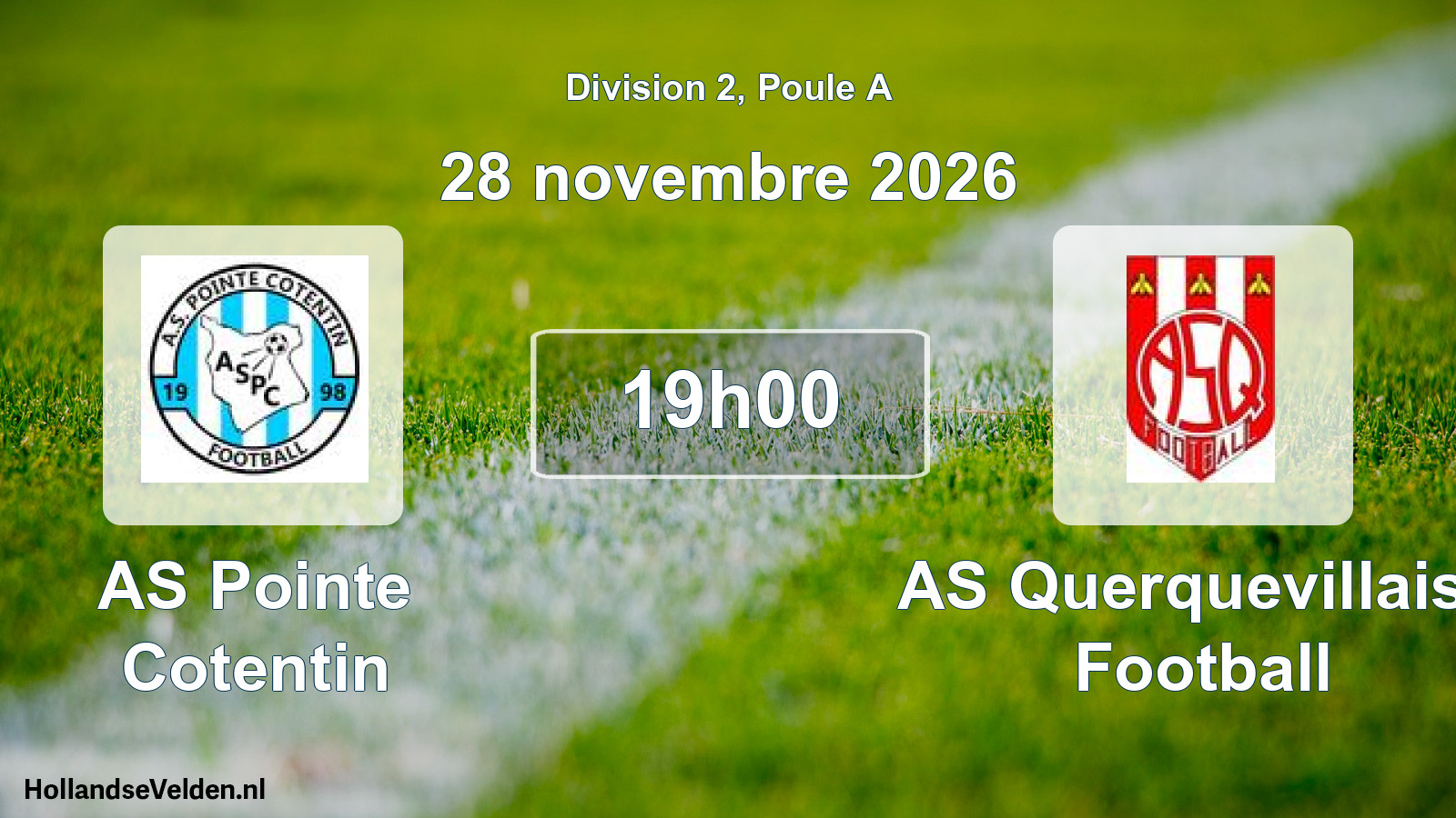 Match programmé: AS Pointe Cotentin - AS Querquevillaise Football (28 novembre 2026)