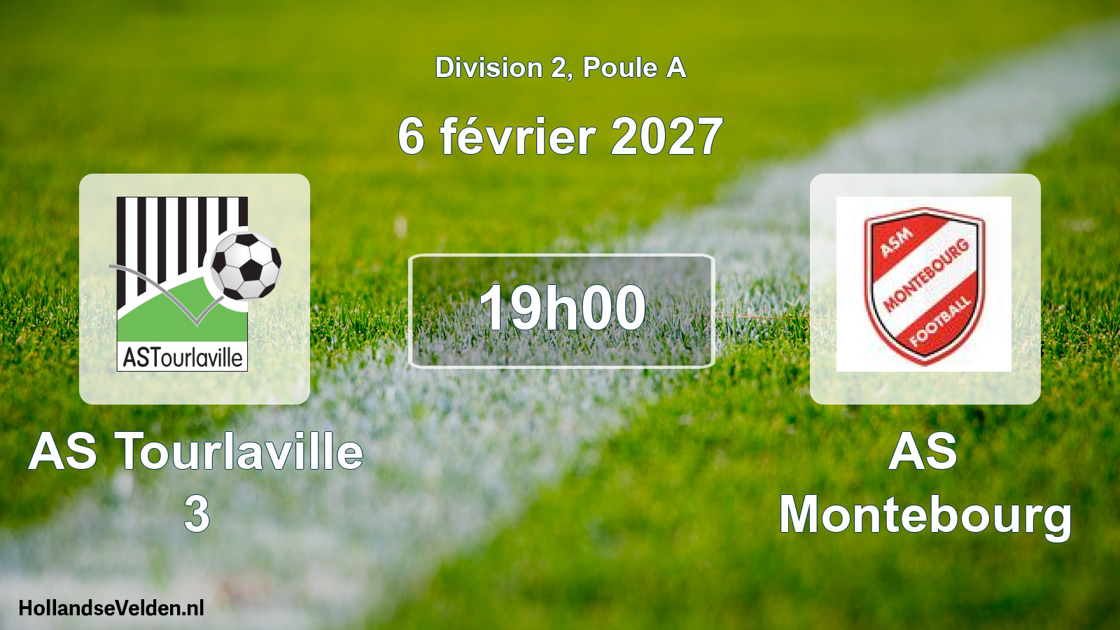Match programmé: AS Tourlaville 3 - AS Montebourg (6 février 2027)