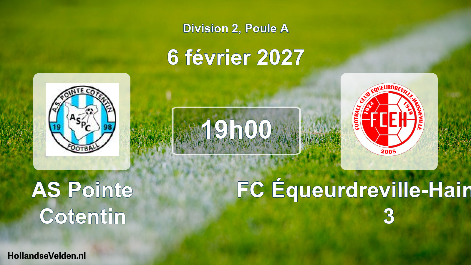 Match programmé: AS Pointe Cotentin - FC Équeurdreville-Hainneville 3 (6 février 2027)
