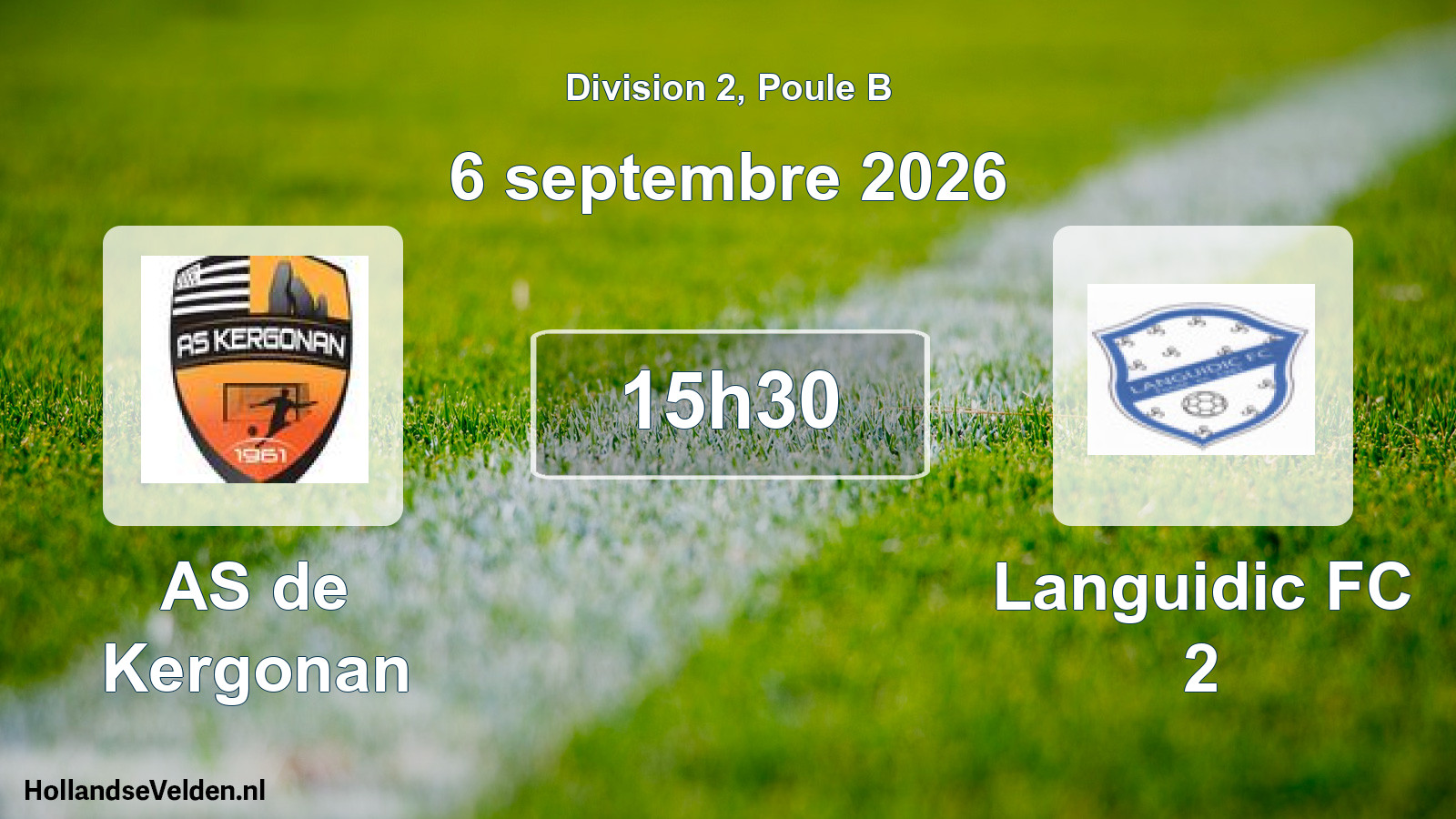 Scheduled Match: AS de Kergonan - Languidic FC 2 (6 September 2026)