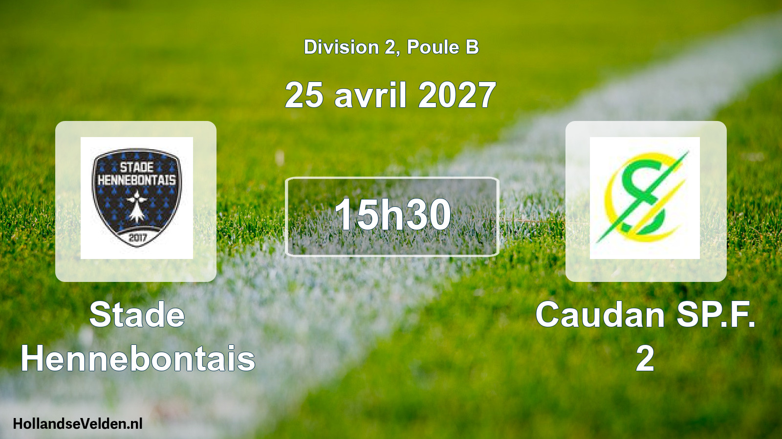 Geplande wedstrijd: Stade Hennebontais - Caudan SP.F. 2 (25 april 2027)