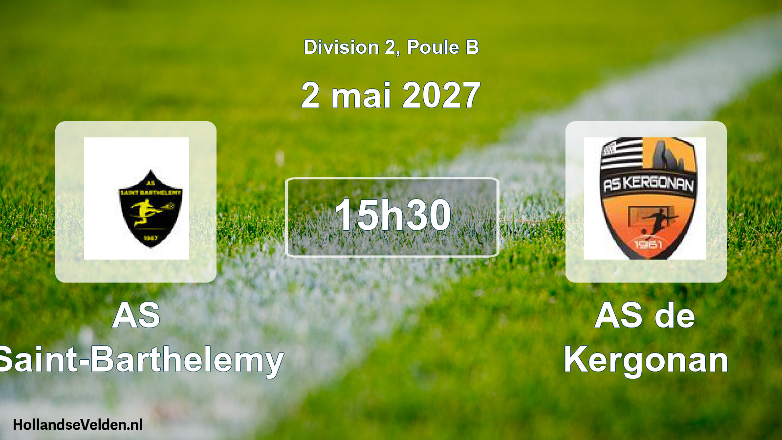 Match programmé: AS Saint-Barthelemy - AS de Kergonan (2 mai 2027)