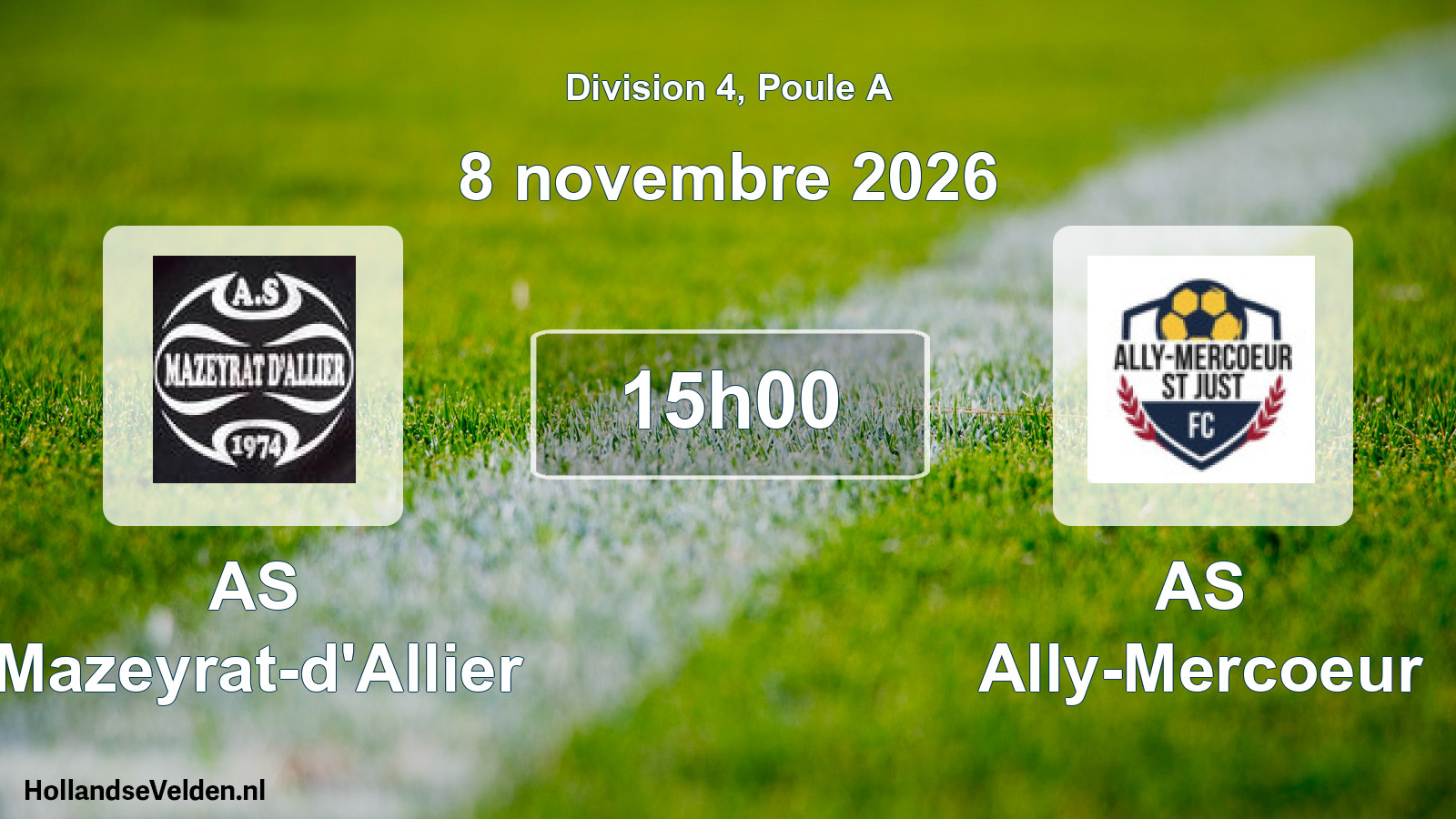 Scheduled Match: AS Mazeyrat-d'Allier - AS Ally-Mercoeur (8 November 2026)