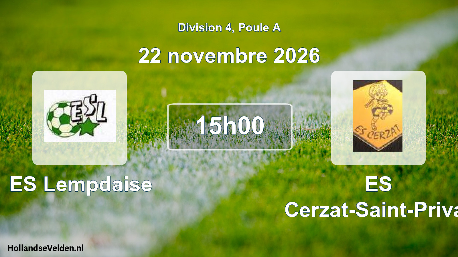 Scheduled Match: ES Lempdaise - ES Cerzat-Saint-Privat (22 November 2026)