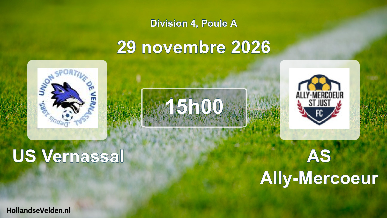 Scheduled Match: US Vernassal - AS Ally-Mercoeur (29 November 2026)