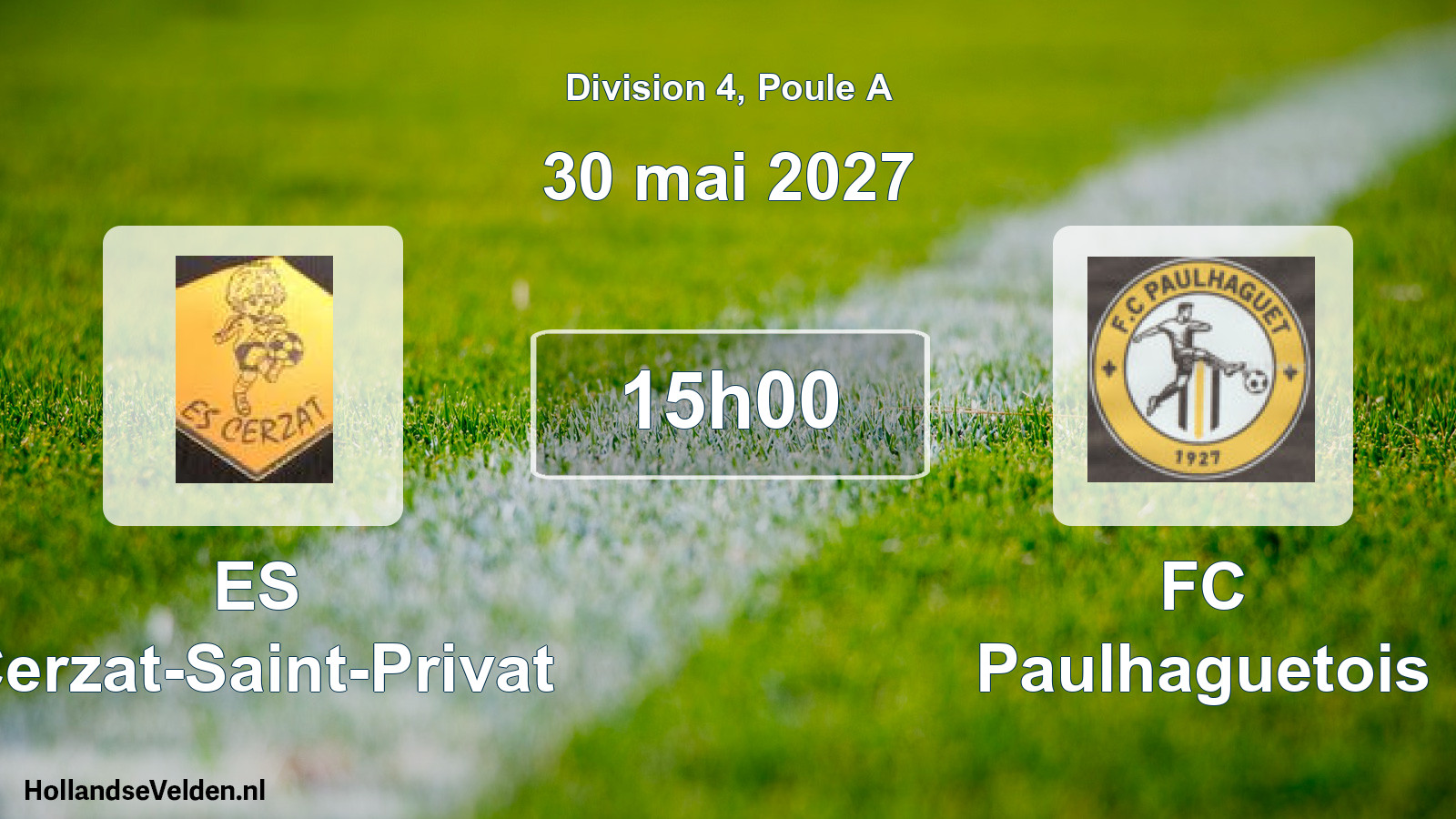 Match programmé: ES Cerzat-Saint-Privat - FC Paulhaguetois (30 mai 2027)