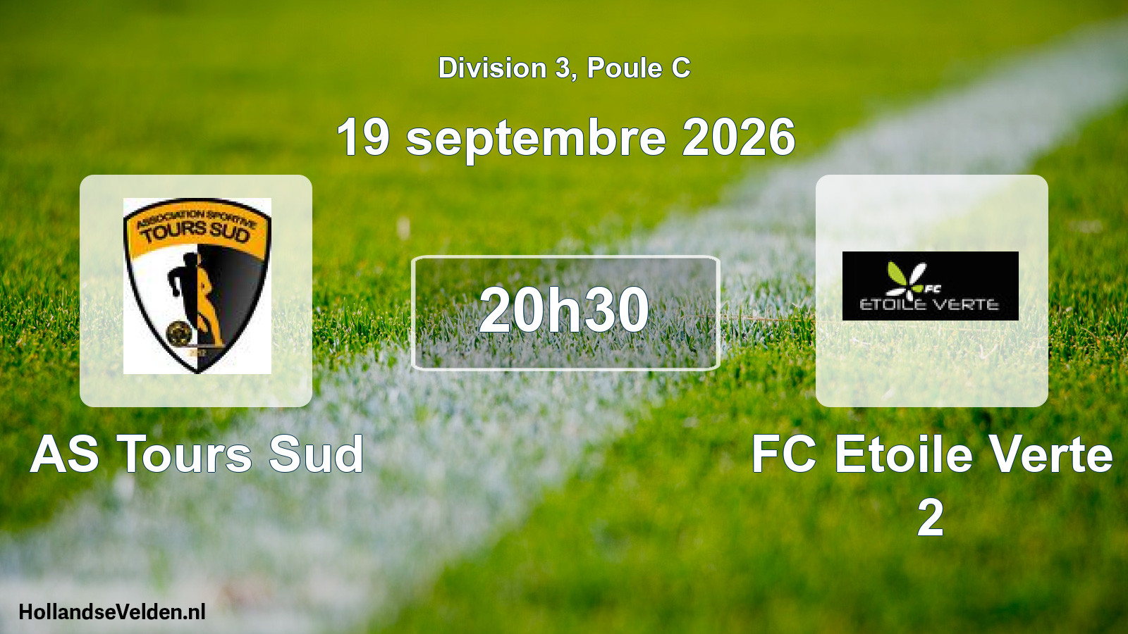 Scheduled Match: AS Tours Sud - FC Etoile Verte 2 (19 September 2026)
