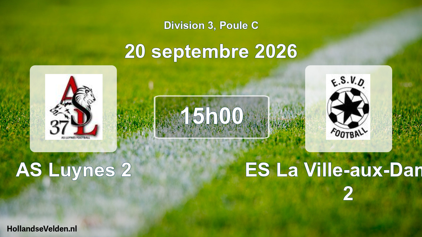 Scheduled Match: AS Luynes 2 - ES La Ville-aux-Dames 2 (20 September 2026)