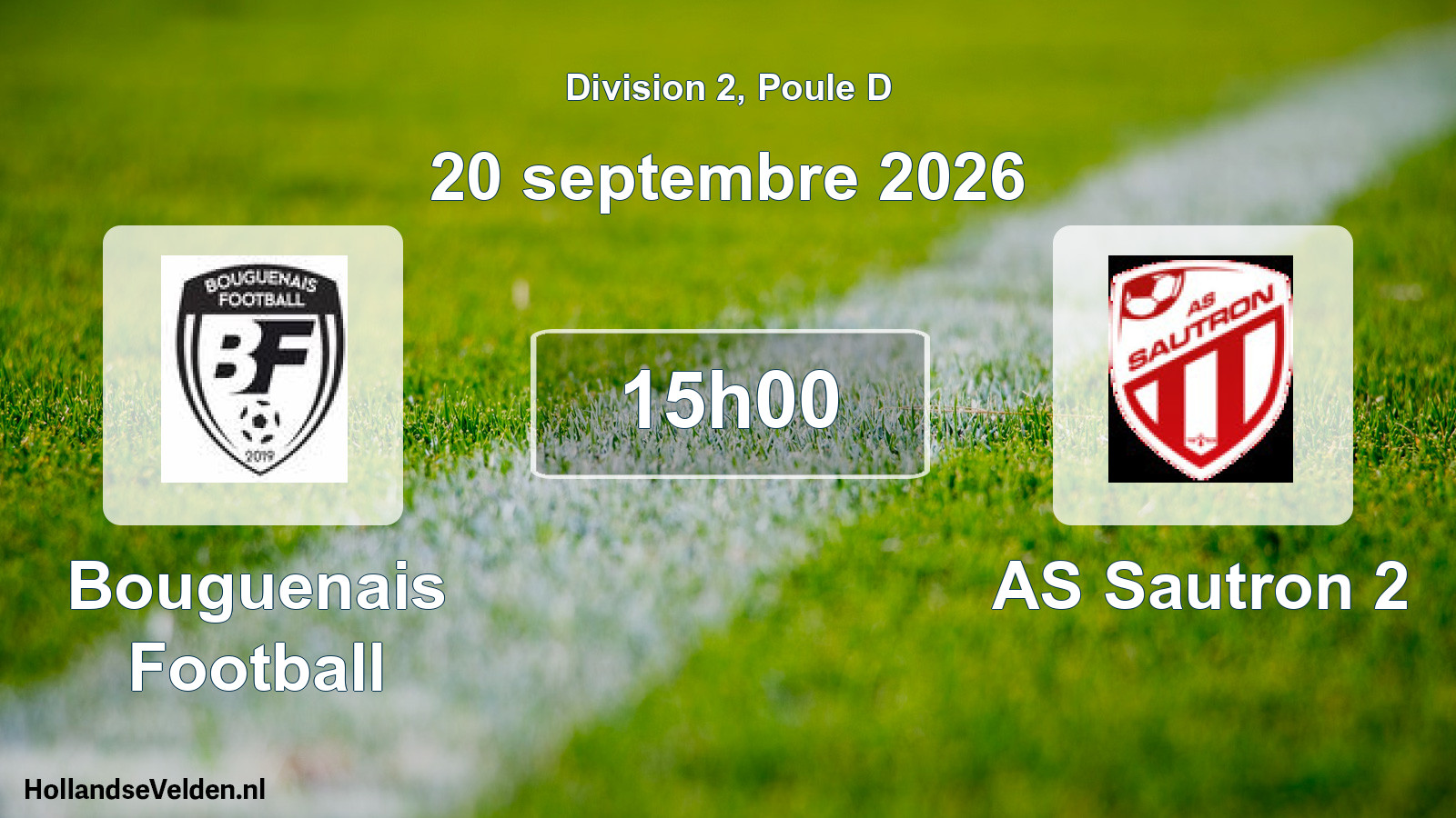 Scheduled Match: Bouguenais Football - AS Sautron 2 (20 September 2026)