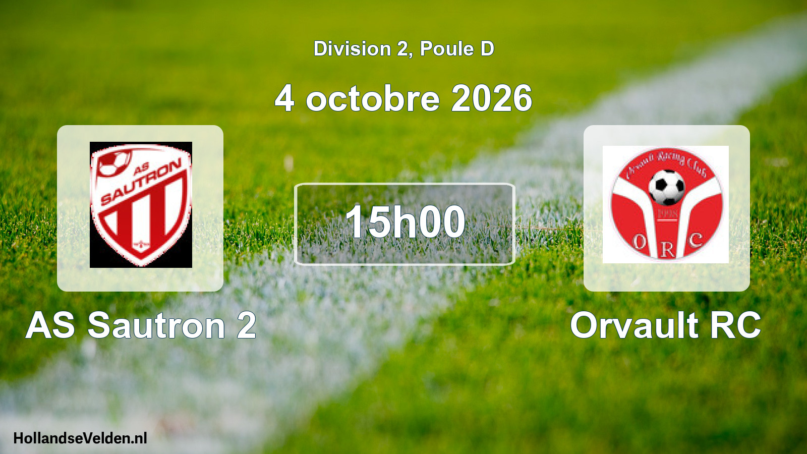 Scheduled Match: AS Sautron 2 - Orvault RC (4 October 2026)