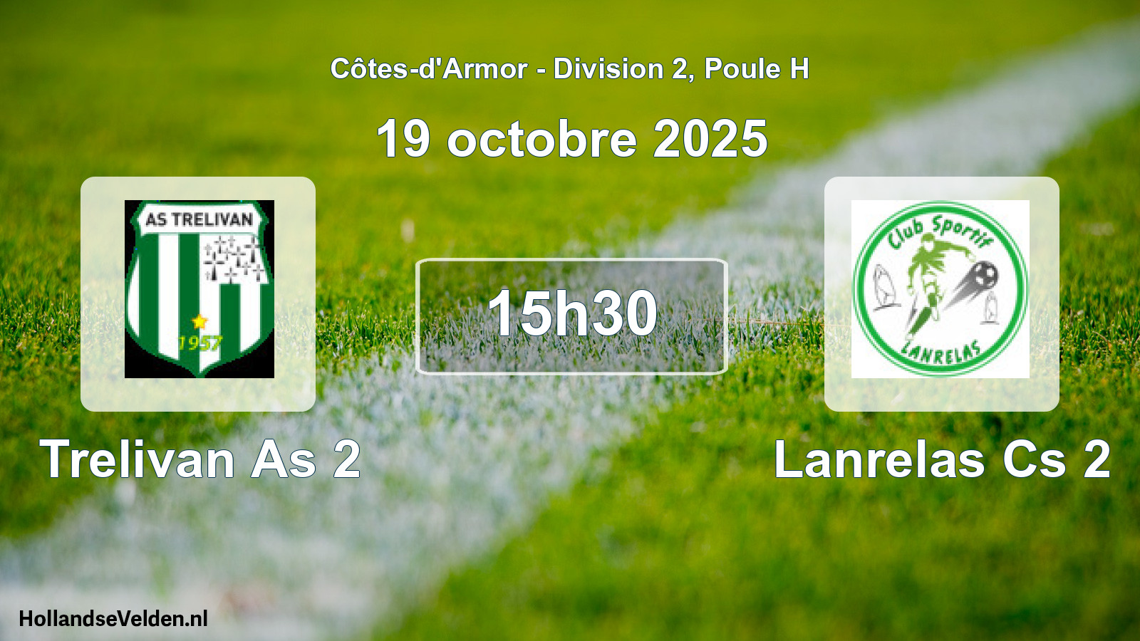 Scheduled Match: Trelivan As 2 - Lanrelas Cs 2 (19 October 2025)