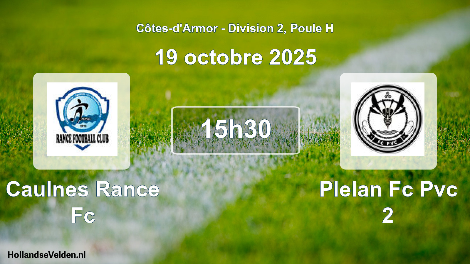 Geplande wedstrijd: Caulnes Rance Fc - Plelan Fc Pvc 2 (19 oktober 2025)