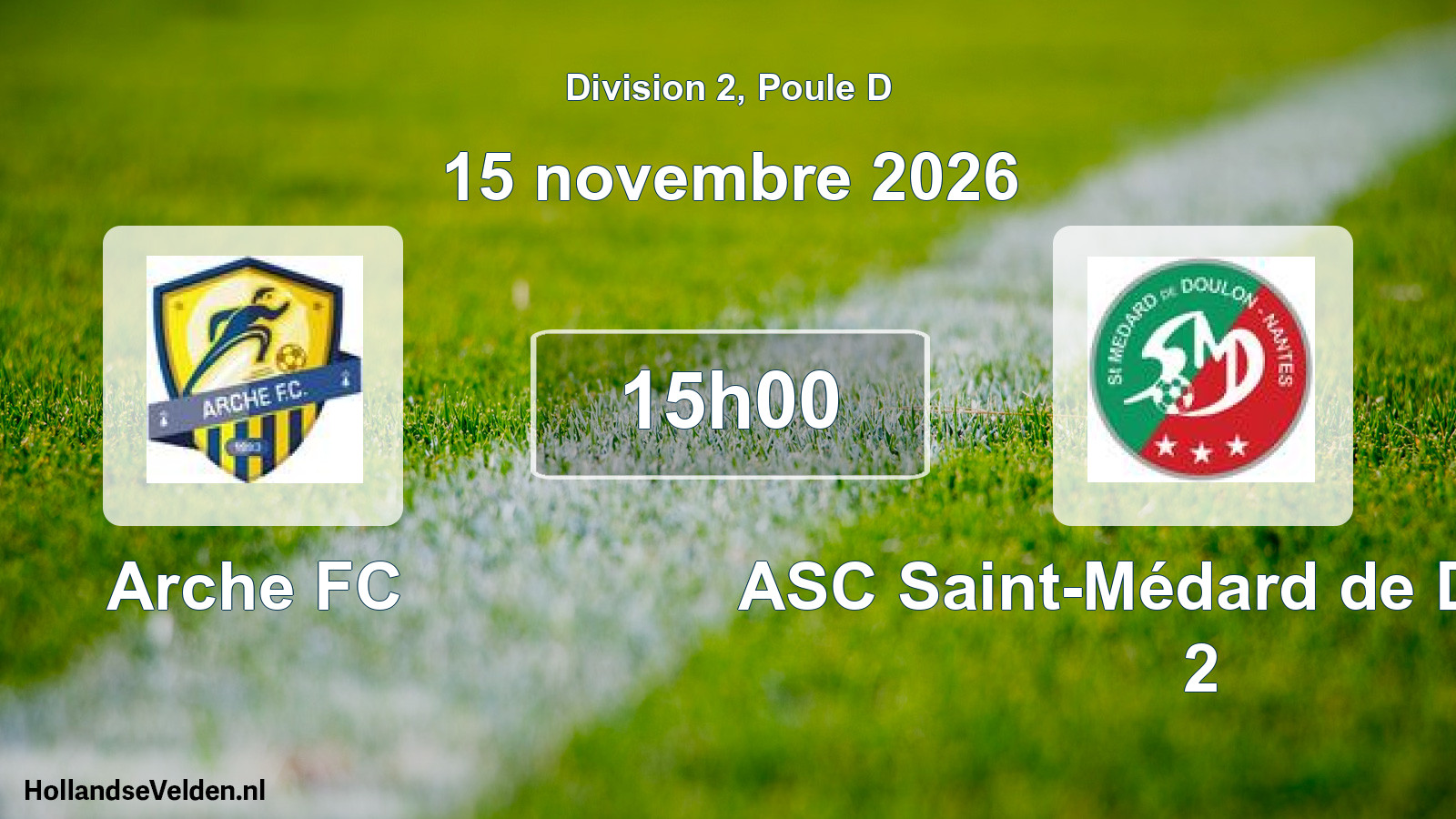 Scheduled Match: Arche FC - ASC Saint-Médard de Doulon 2 (15 November 2026)