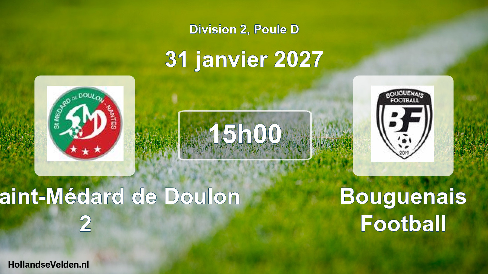 Scheduled Match: ASC Saint-Médard de Doulon 2 - Bouguenais Football (31 January 2027)