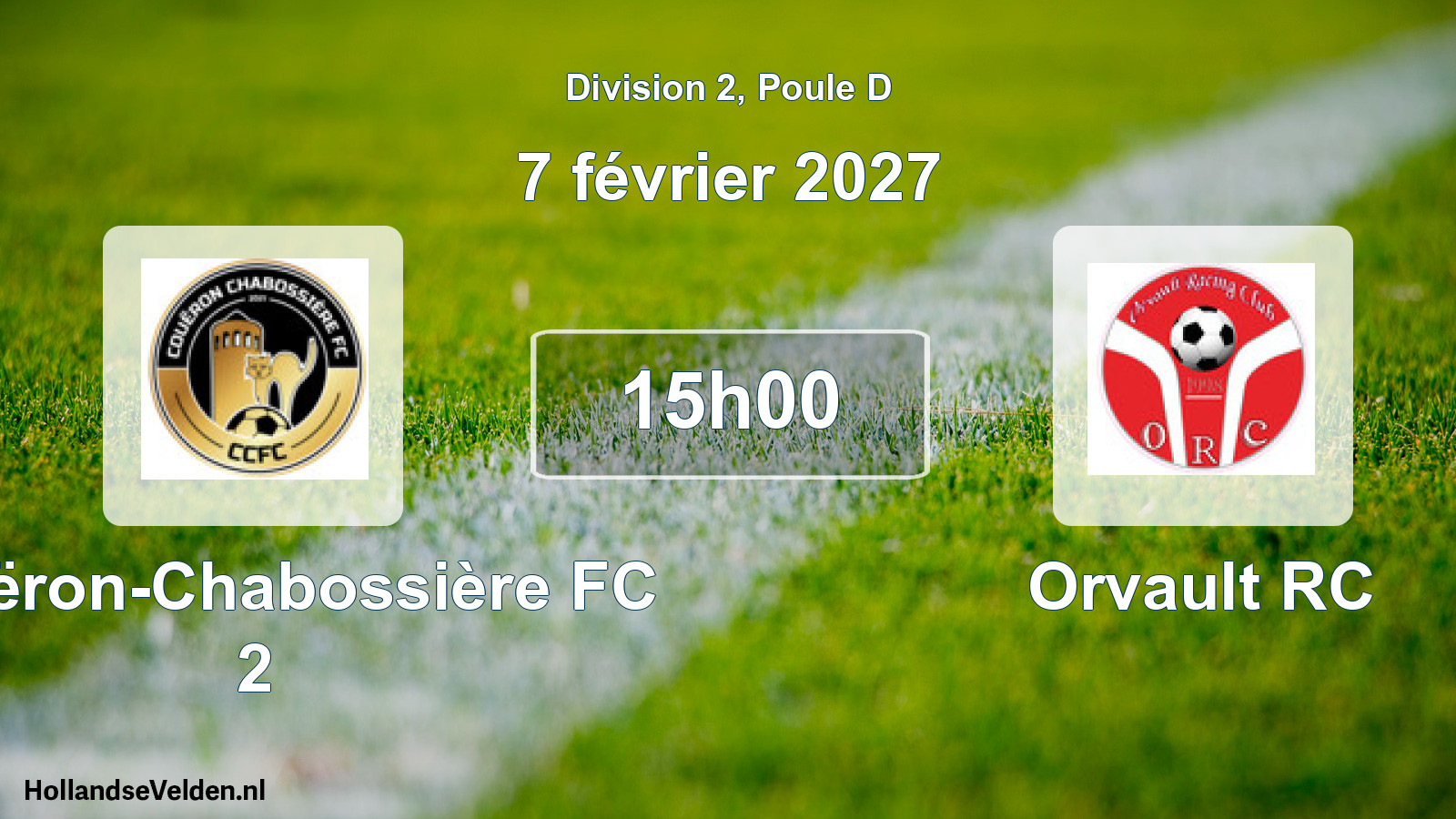 Scheduled Match: Couëron-Chabossière FC 2 - Orvault RC (7 February 2027)