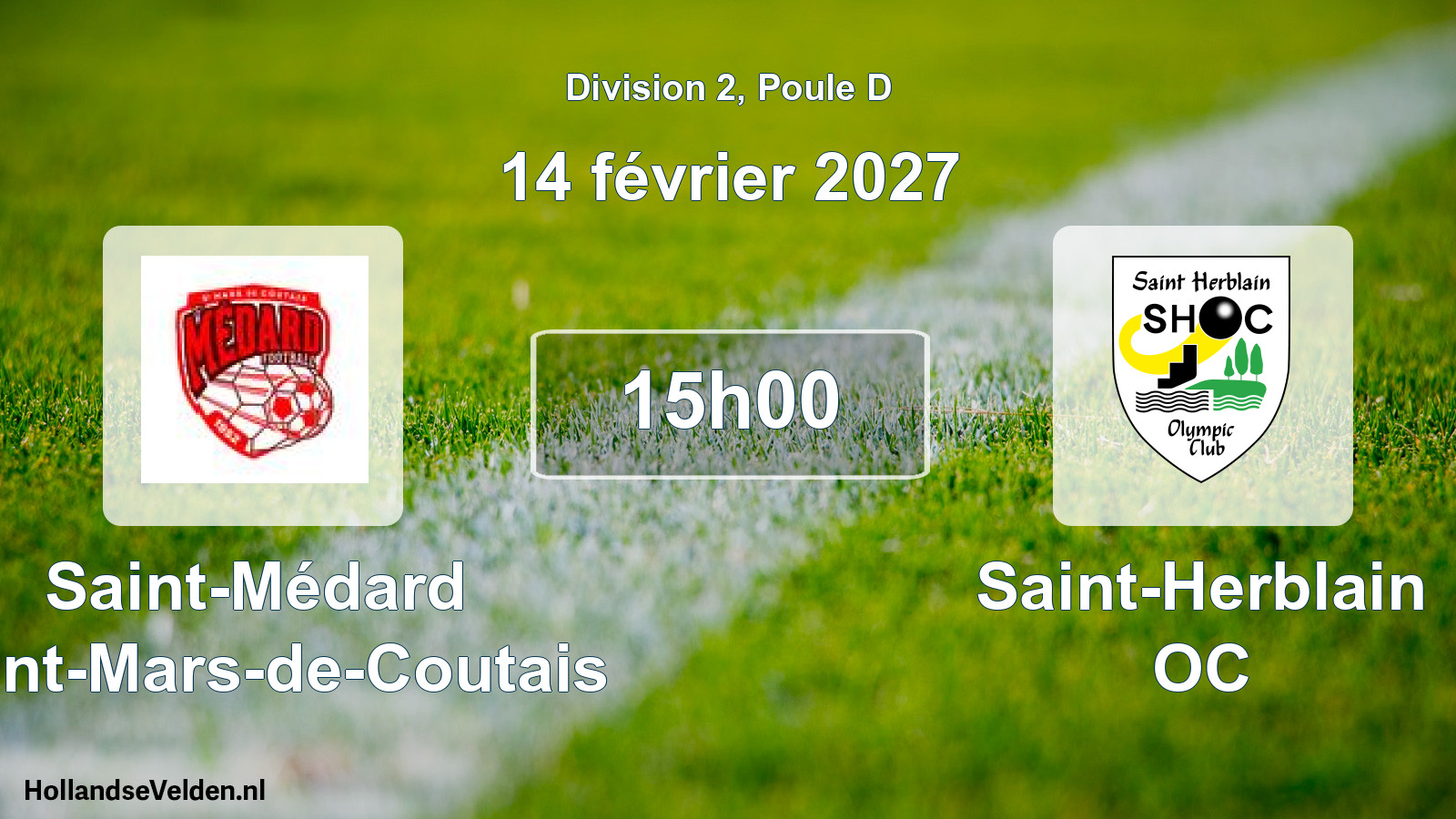 Scheduled Match: Saint-Médard Saint-Mars-de-Coutais - Saint-Herblain OC (14 February 2027)