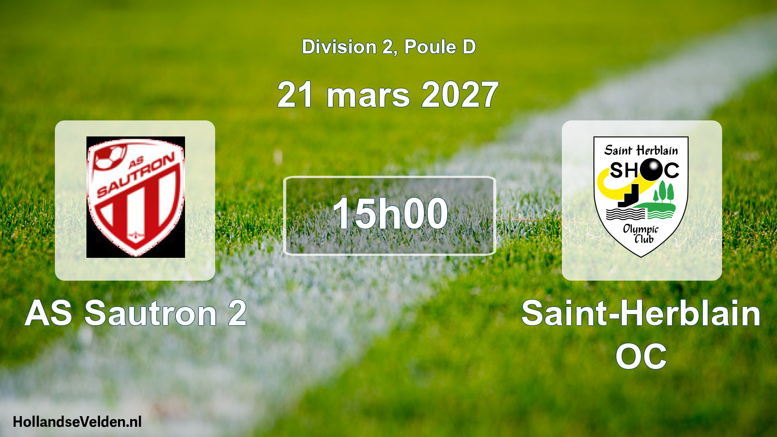 Scheduled Match: AS Sautron 2 - Saint-Herblain OC (21 March 2027)