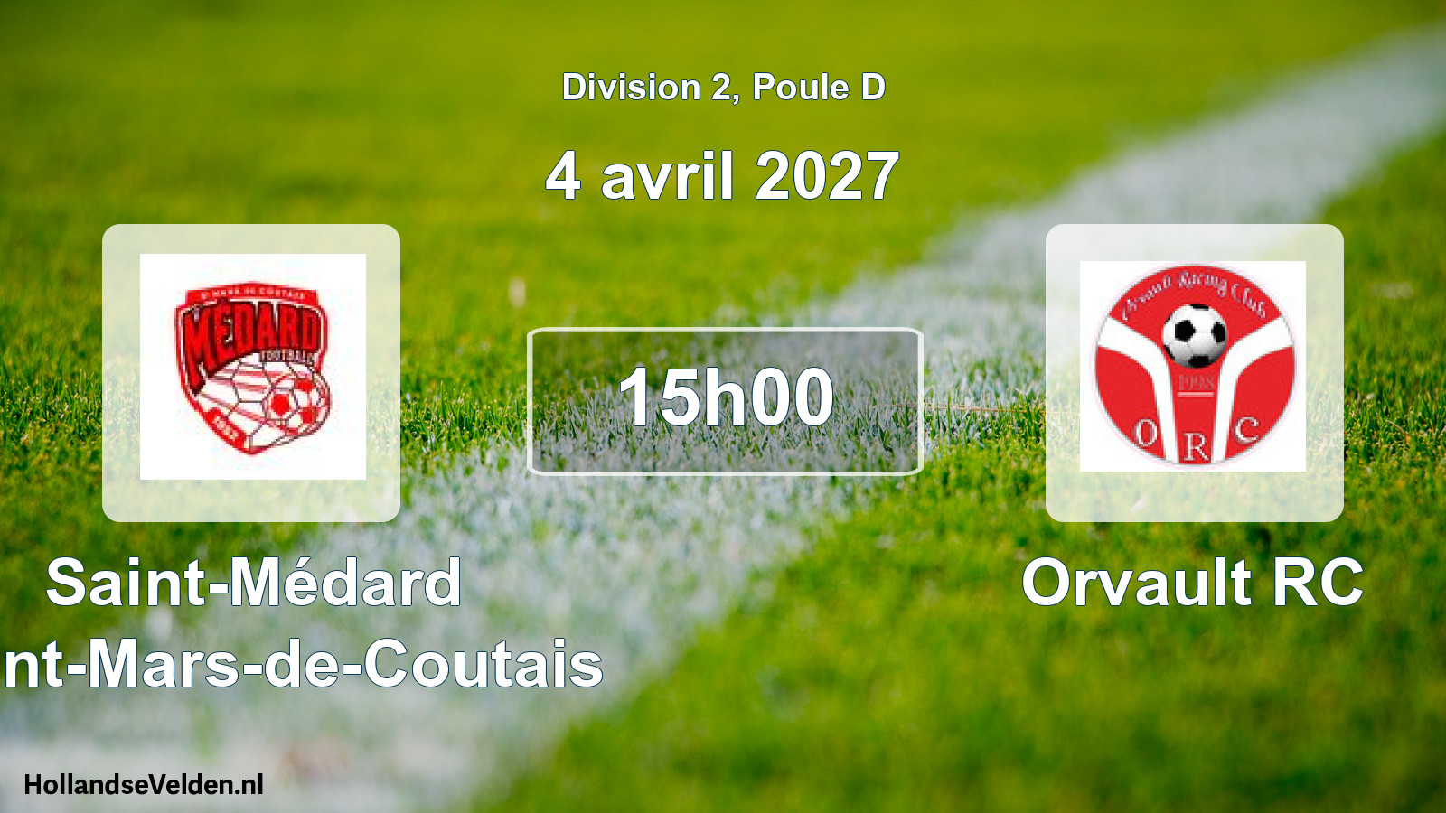 Scheduled Match: Saint-Médard Saint-Mars-de-Coutais - Orvault RC (4 April 2027)