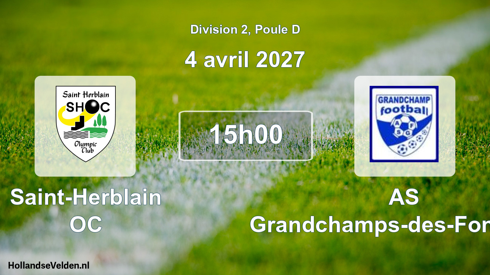 Scheduled Match: Saint-Herblain OC - AS Grandchamps-des-Fontaines (4 April 2027)