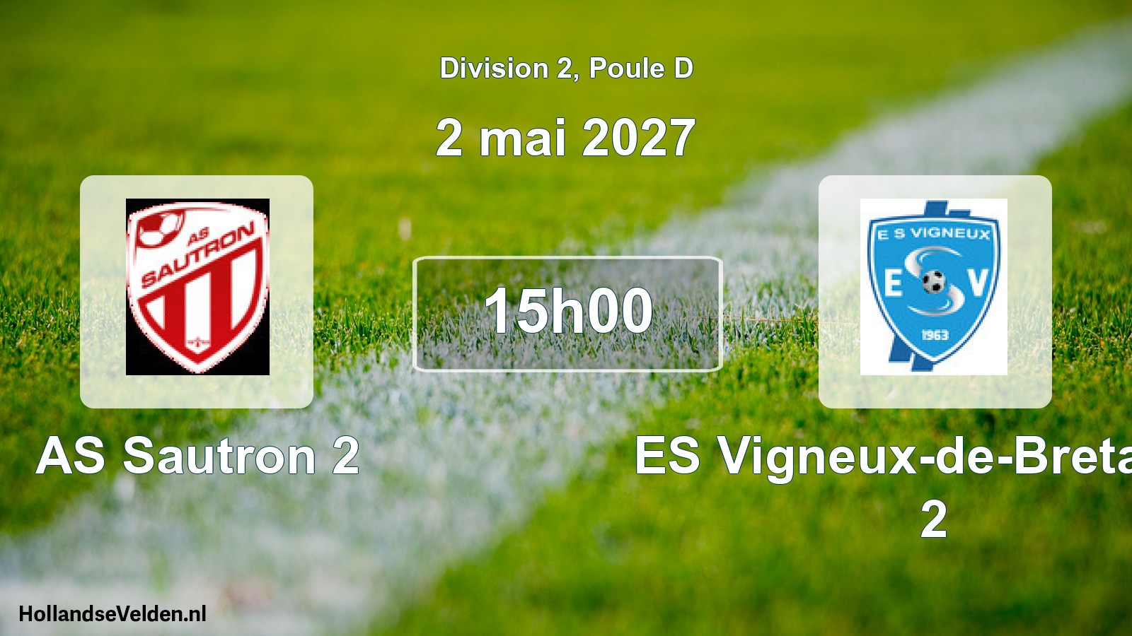 Scheduled Match: AS Sautron 2 - ES Vigneux-de-Bretagne 2 (2 May 2027)