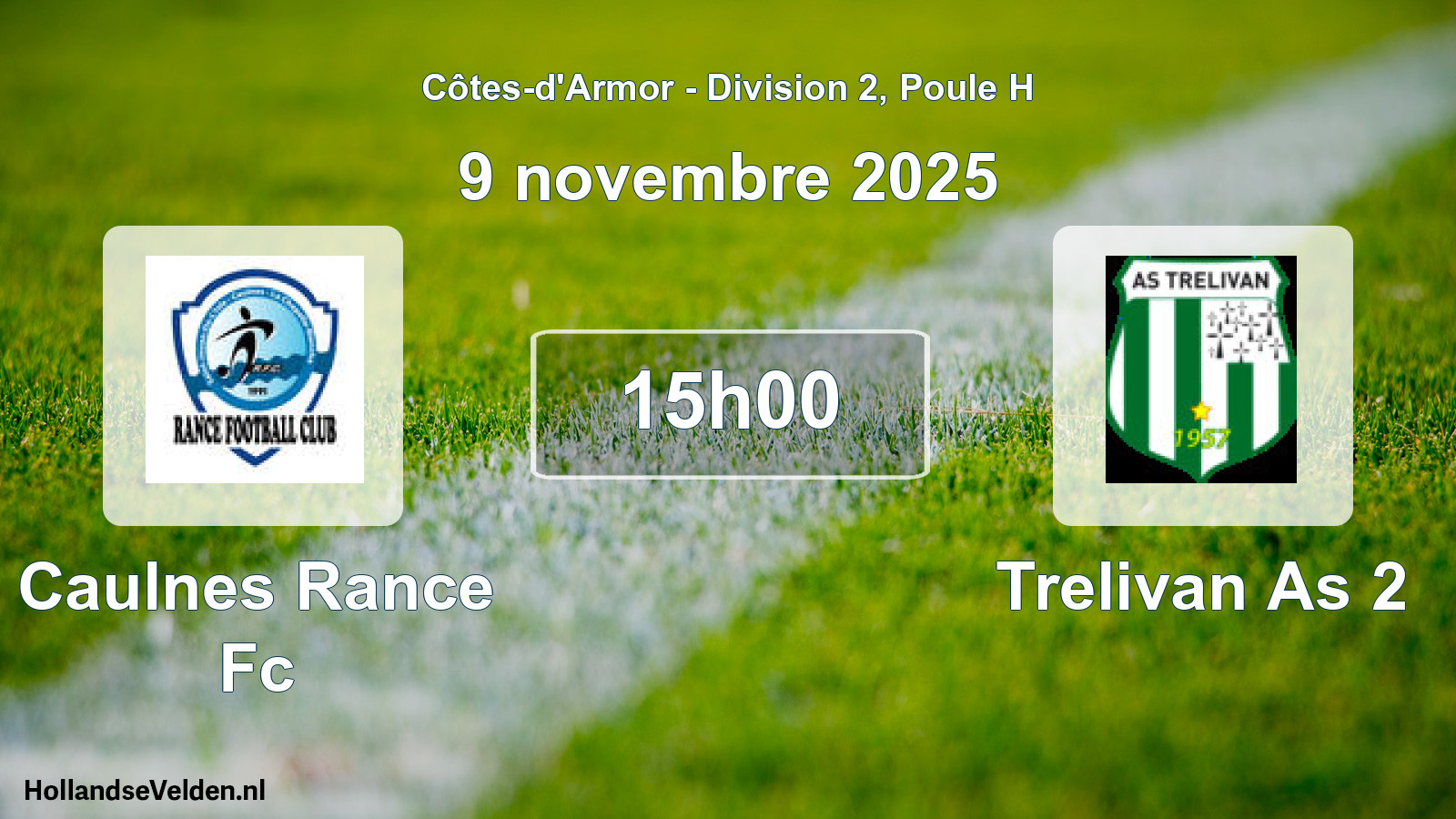 Geplande wedstrijd: Caulnes Rance Fc - Trelivan As 2 (9 novembre 2025)