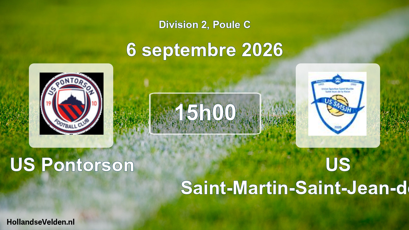 Scheduled Match: US Pontorson - US Saint-Martin-Saint-Jean-de-la-Haize (6 September 2026)