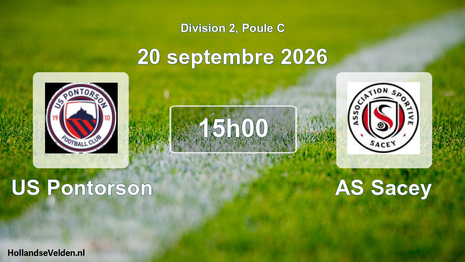 Match programmé: US Pontorson - AS Sacey (20 septembre 2026)