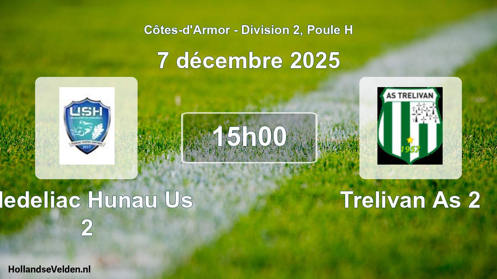 Scheduled Match: Pledeliac Hunau Us 2 - Trelivan As 2 (7 December 2025)
