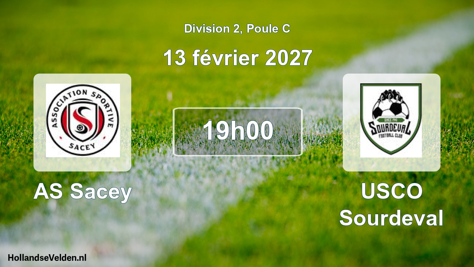 Match programmé: AS Sacey - USCO Sourdeval (13 février 2027)