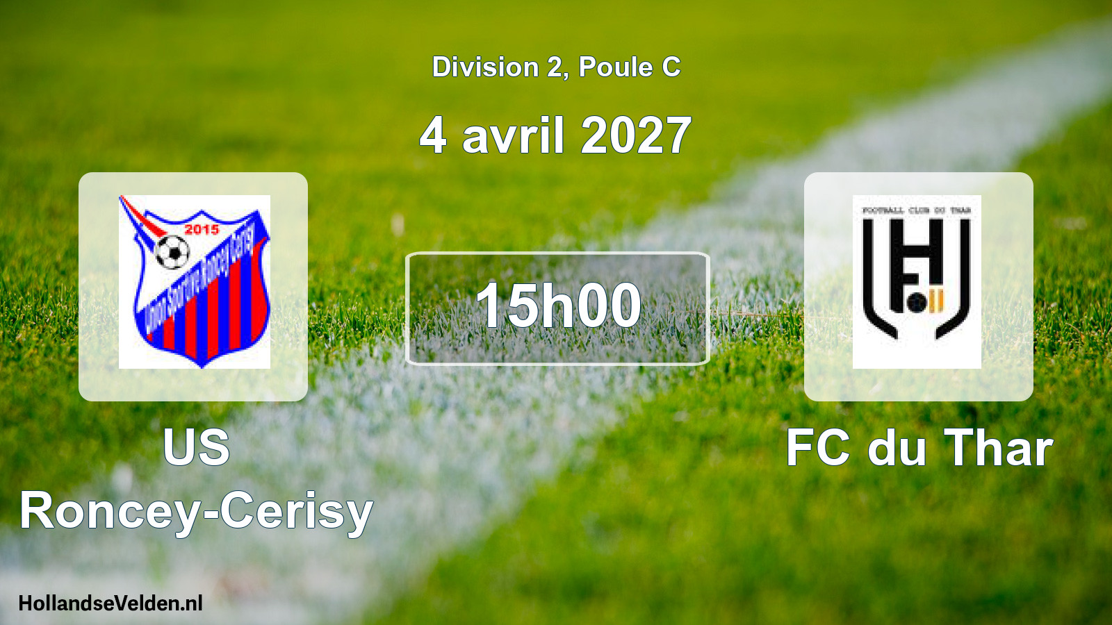 Match programmé: US Roncey-Cerisy - FC du Thar (4 avril 2027)