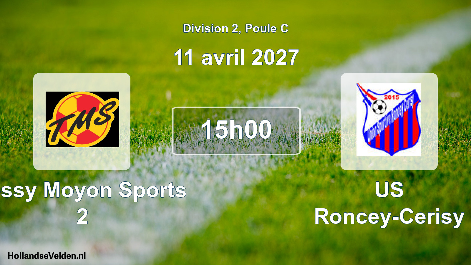 Match programmé: Tessy Moyon Sports 2 - US Roncey-Cerisy (11 avril 2027)