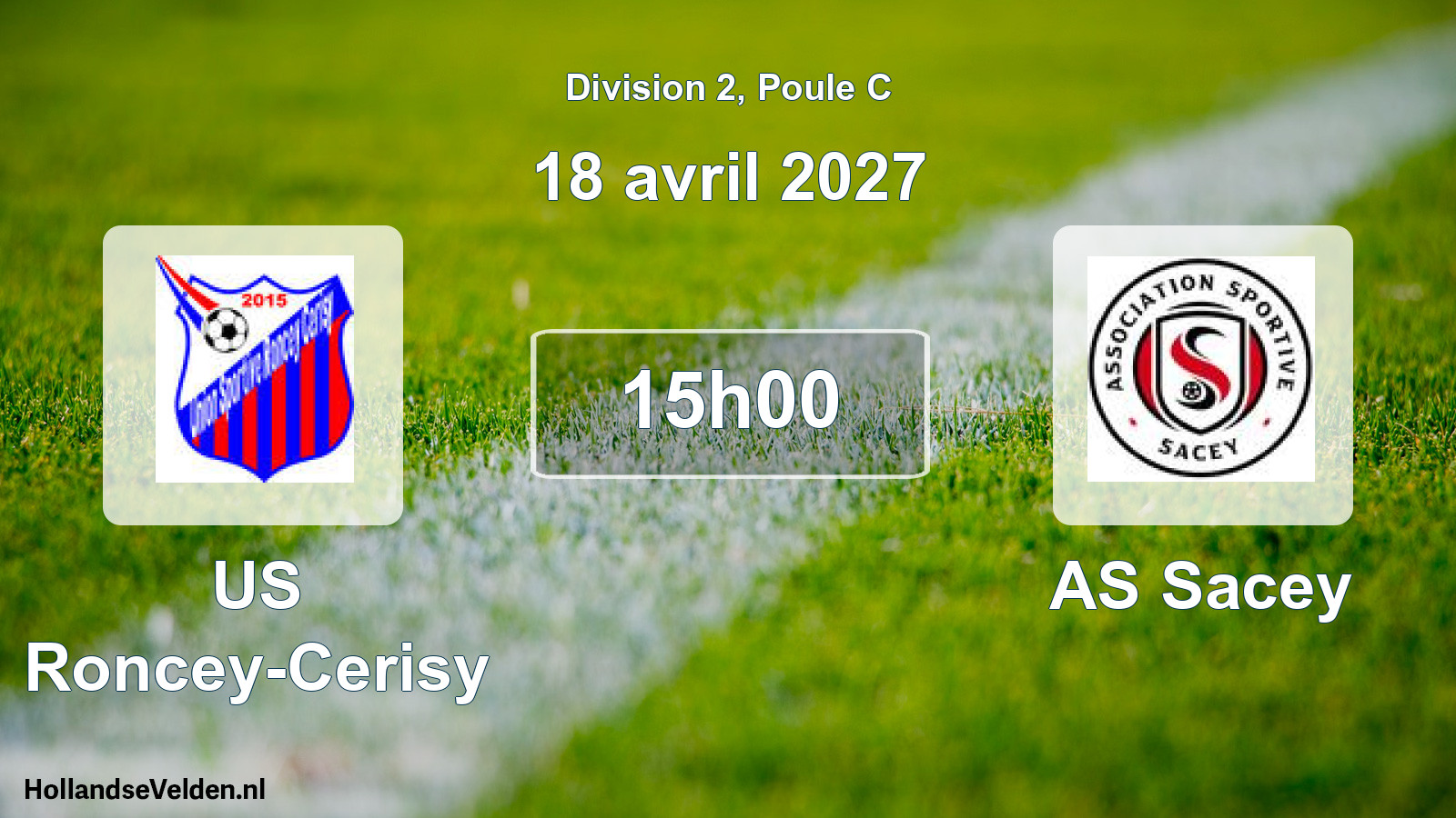 Match programmé: US Roncey-Cerisy - AS Sacey (18 avril 2027)