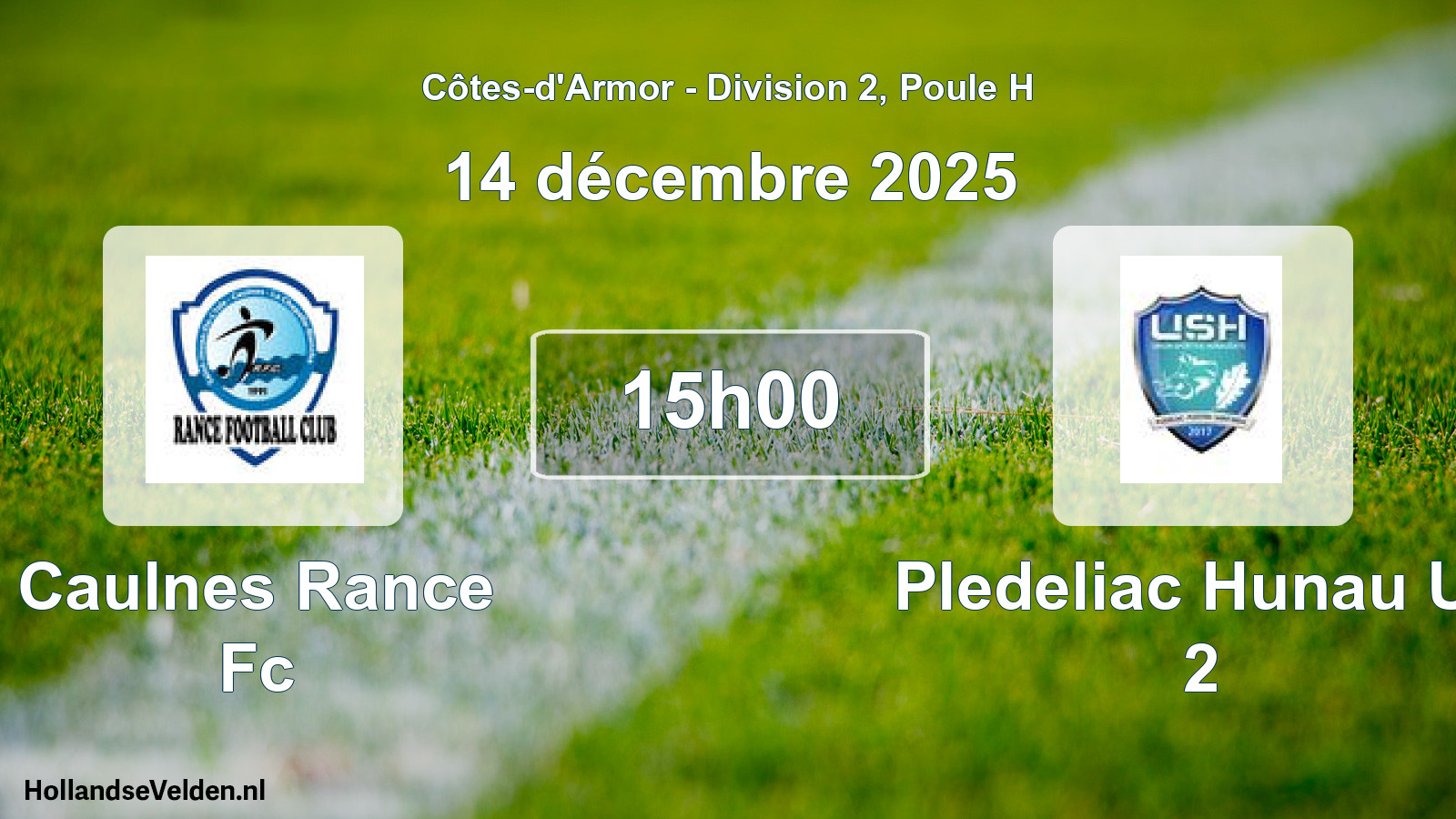 Geplande wedstrijd: Caulnes Rance Fc - Pledeliac Hunau Us 2 (14 december 2025)