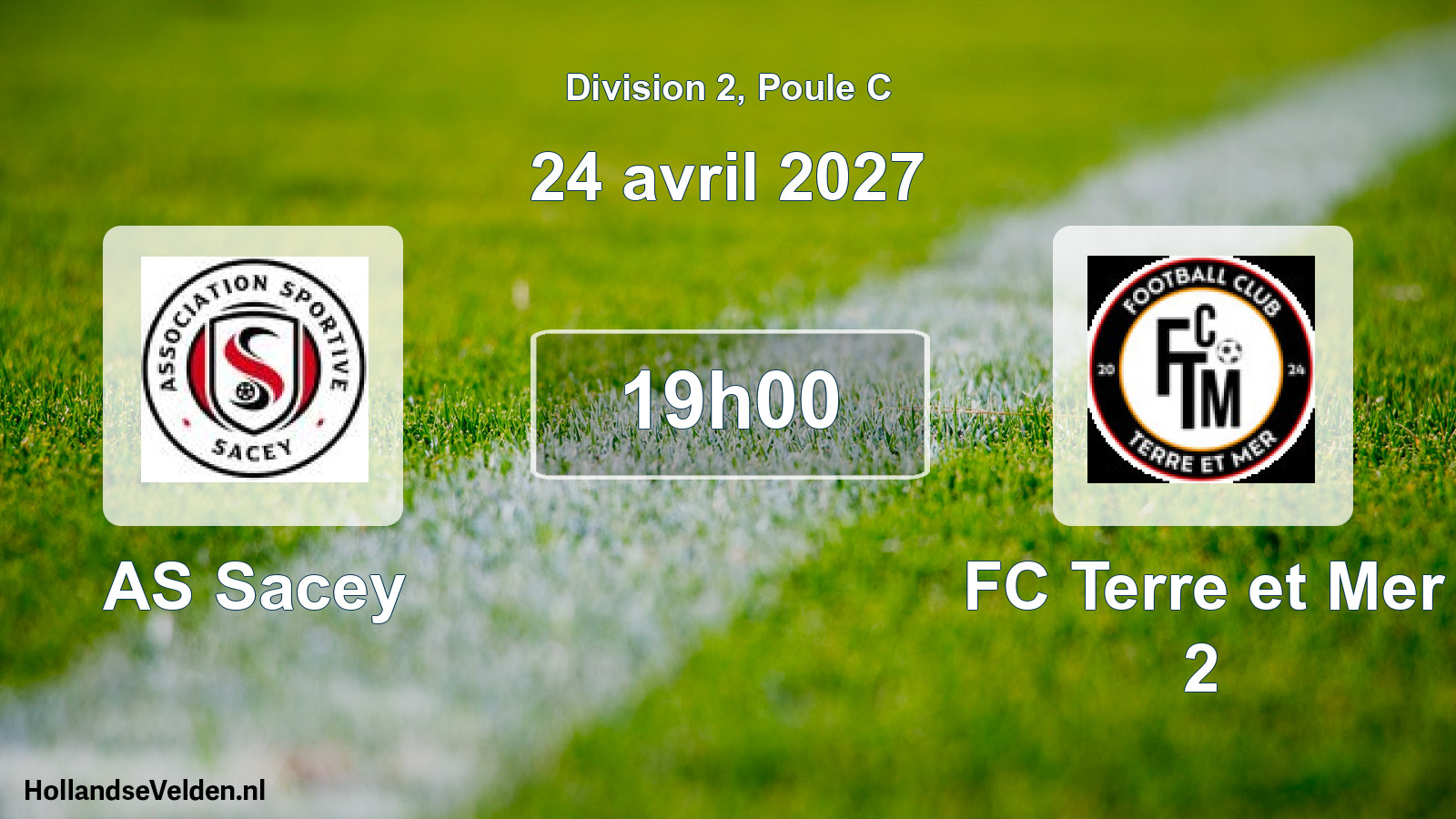Match programmé: AS Sacey - FC Terre et Mer 2 (24 avril 2027)