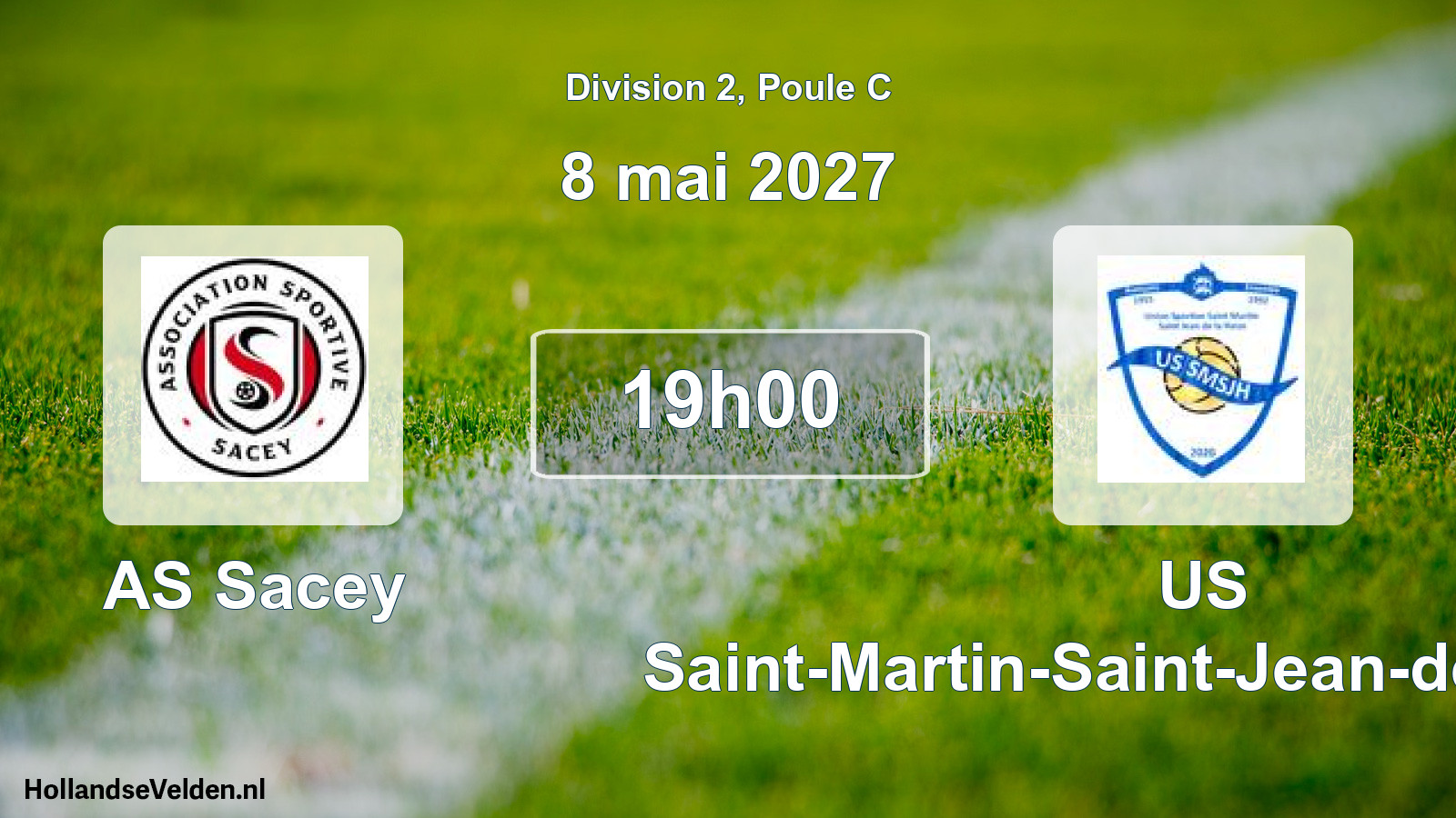Match programmé: AS Sacey - US Saint-Martin-Saint-Jean-de-la-Haize (8 mai 2027)