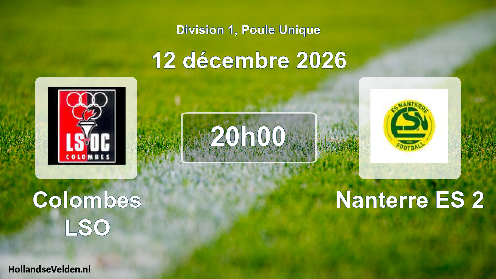 Scheduled Match: Colombes LSO - Nanterre ES 2 (12 December 2026)