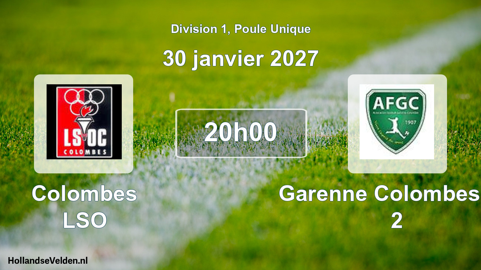 Scheduled Match: Colombes LSO - Garenne Colombes AF 2 (30 January 2027)