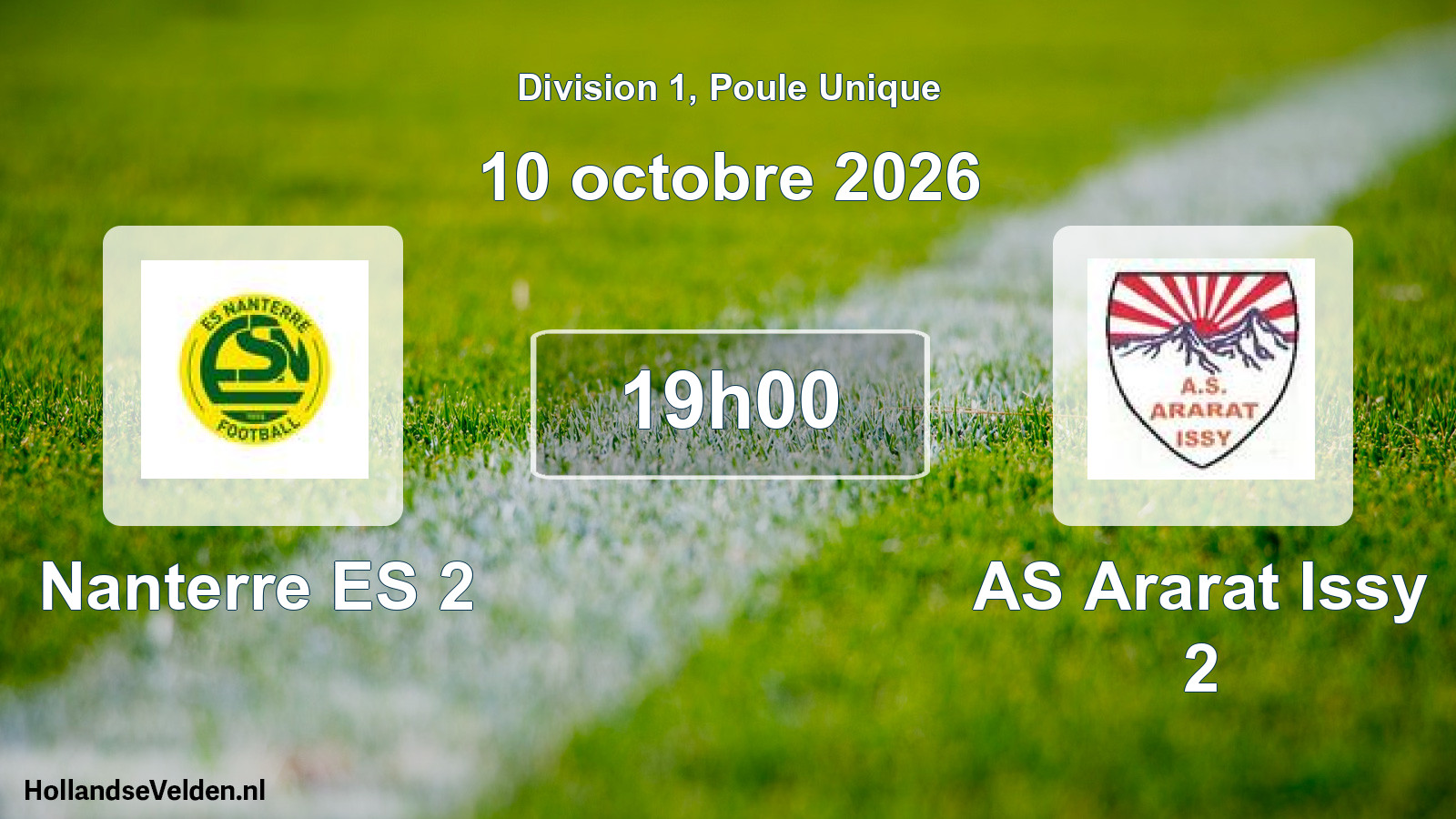 Scheduled Match: Nanterre ES 2 - AS Ararat Issy 2 (10 October 2026)