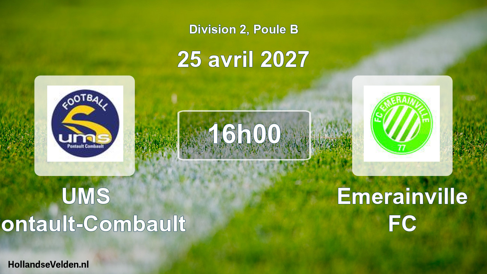 Scheduled Match: UMS Pontault-Combault - Emerainville FC (25 April 2027)