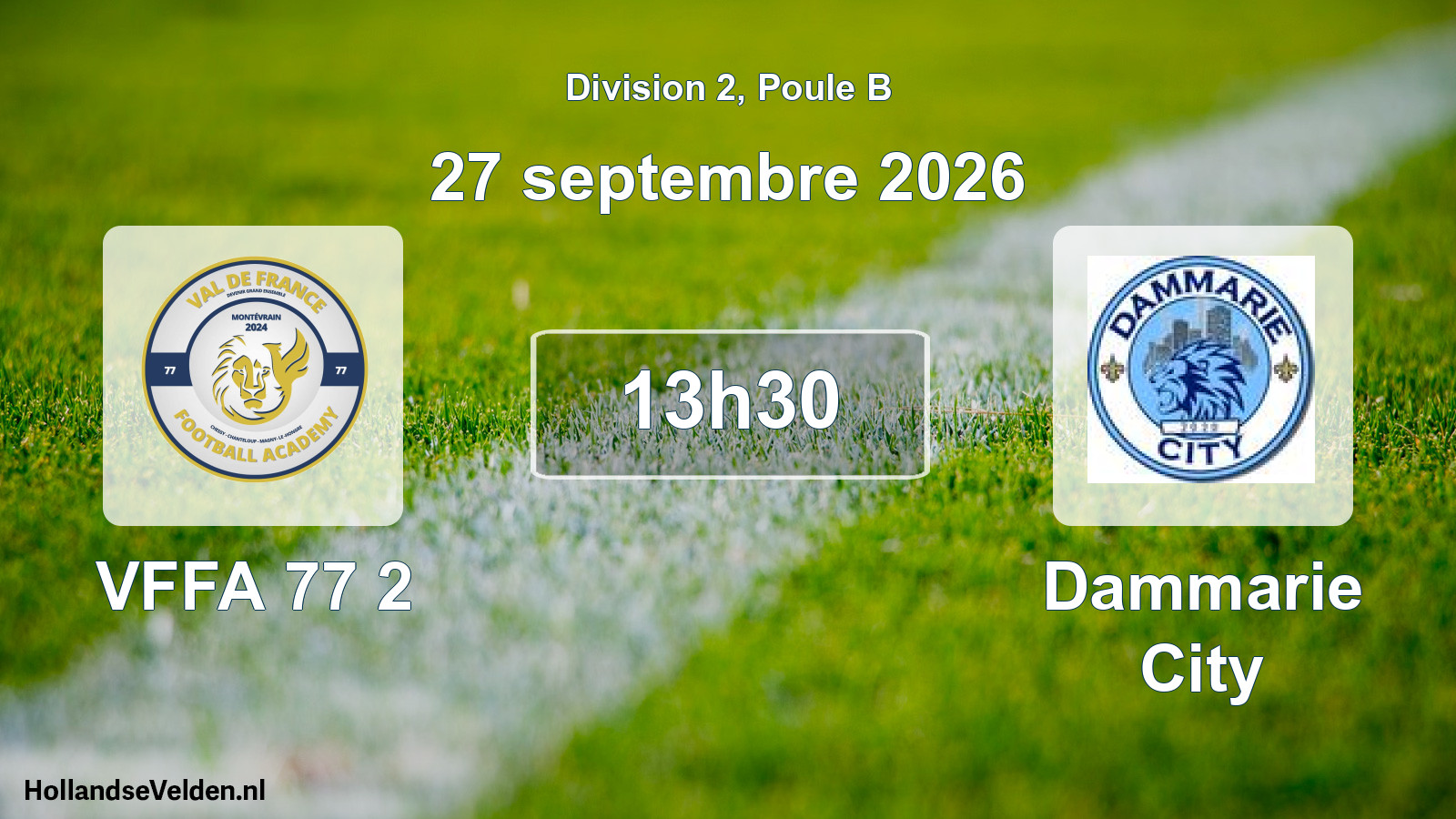 Scheduled Match: VFFA 77 2 - Dammarie City (27 September 2026)