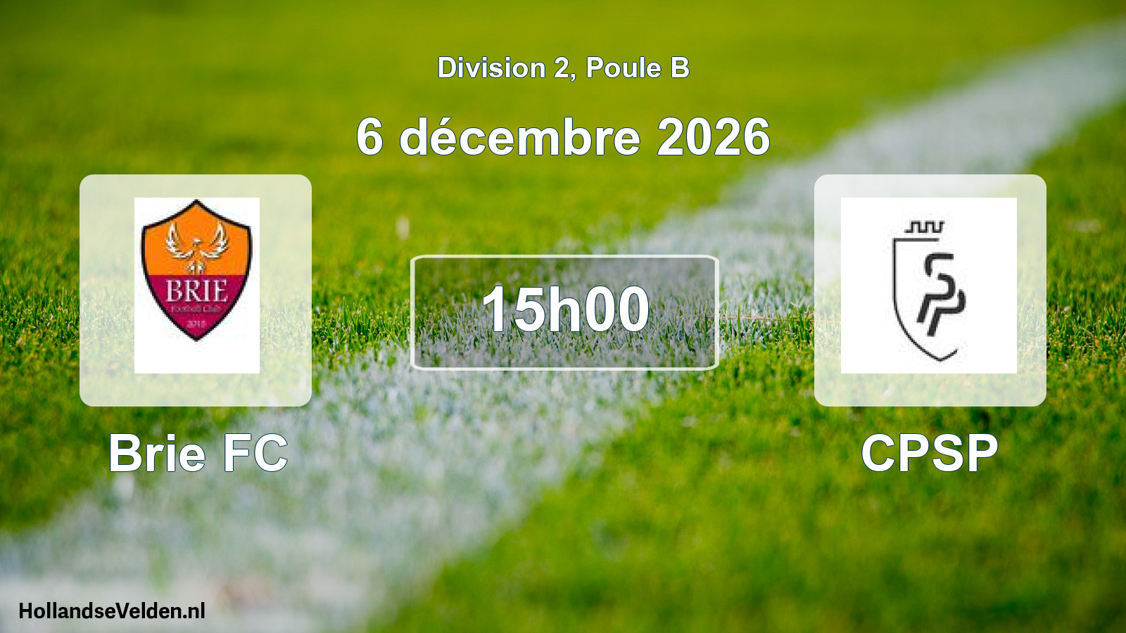 Scheduled Match: Brie FC - CPSP (6 December 2026)