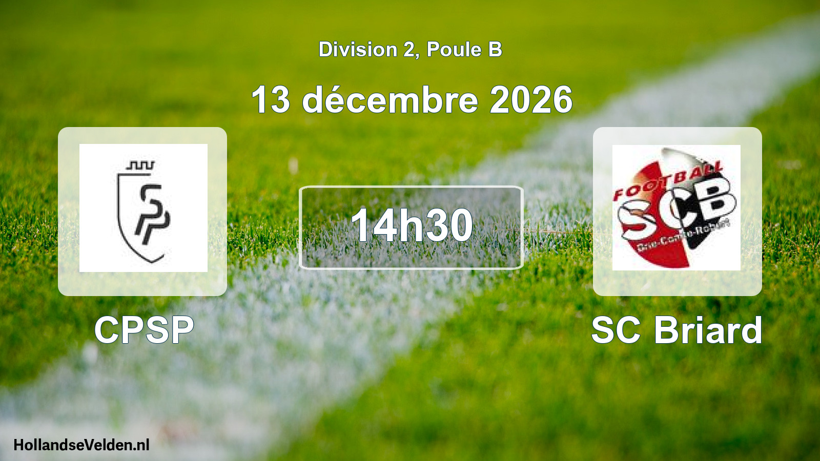 Scheduled Match: CPSP - SC Briard (13 December 2026)