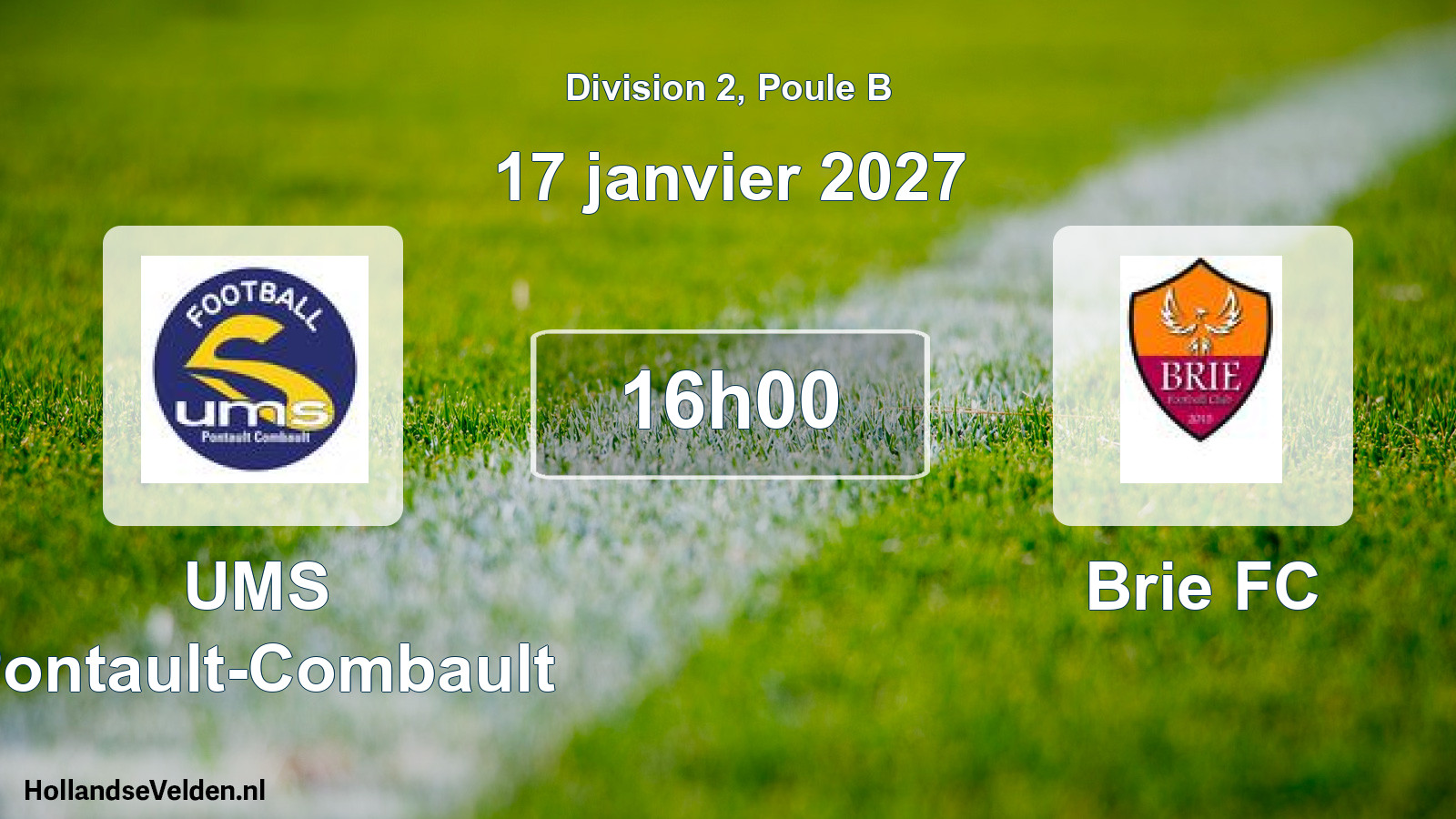 Scheduled Match: UMS Pontault-Combault - Brie FC (17 January 2027)