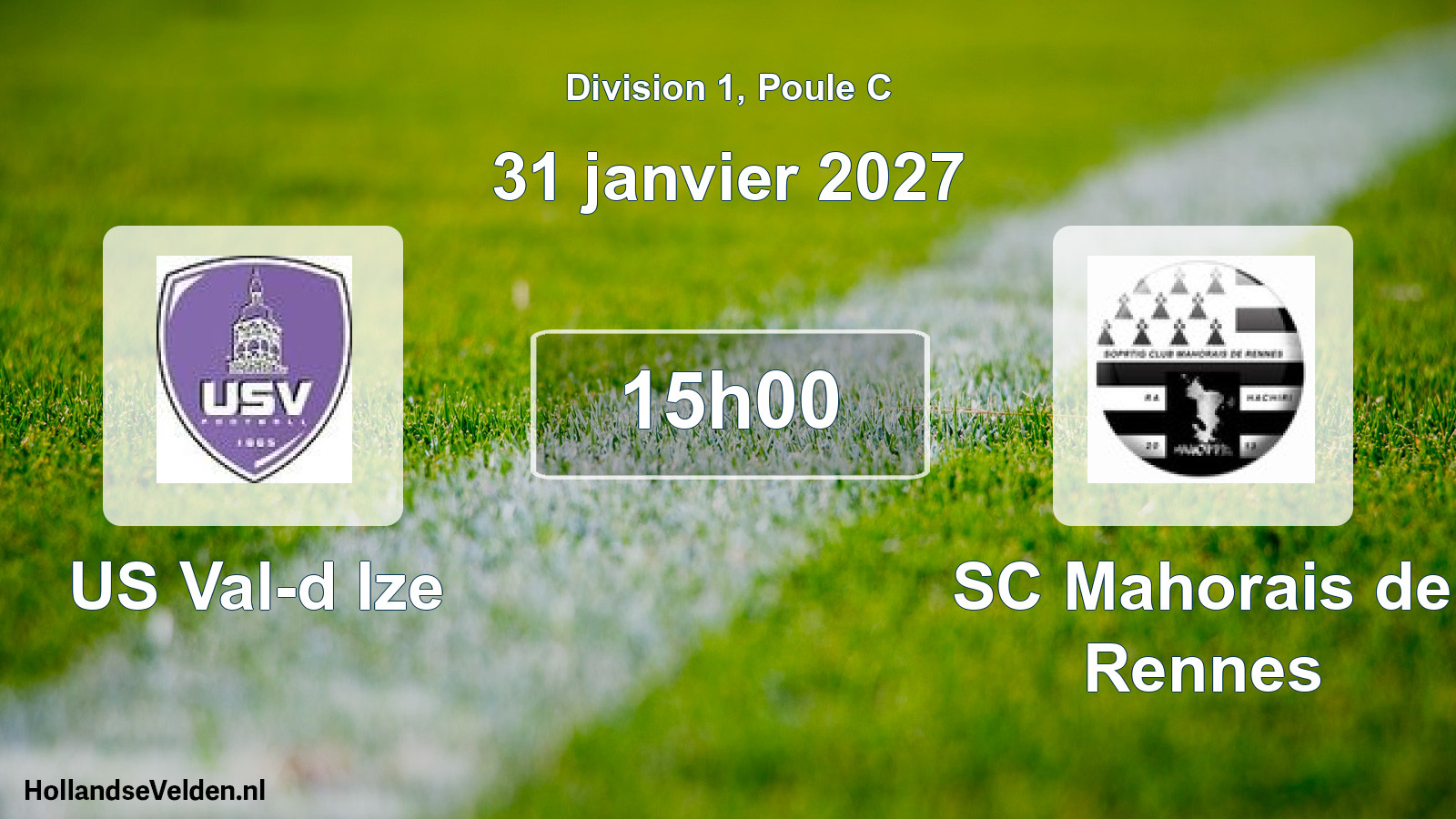 Scheduled Match: US Val-d Ize - SC Mahorais de Rennes (31 January 2027)