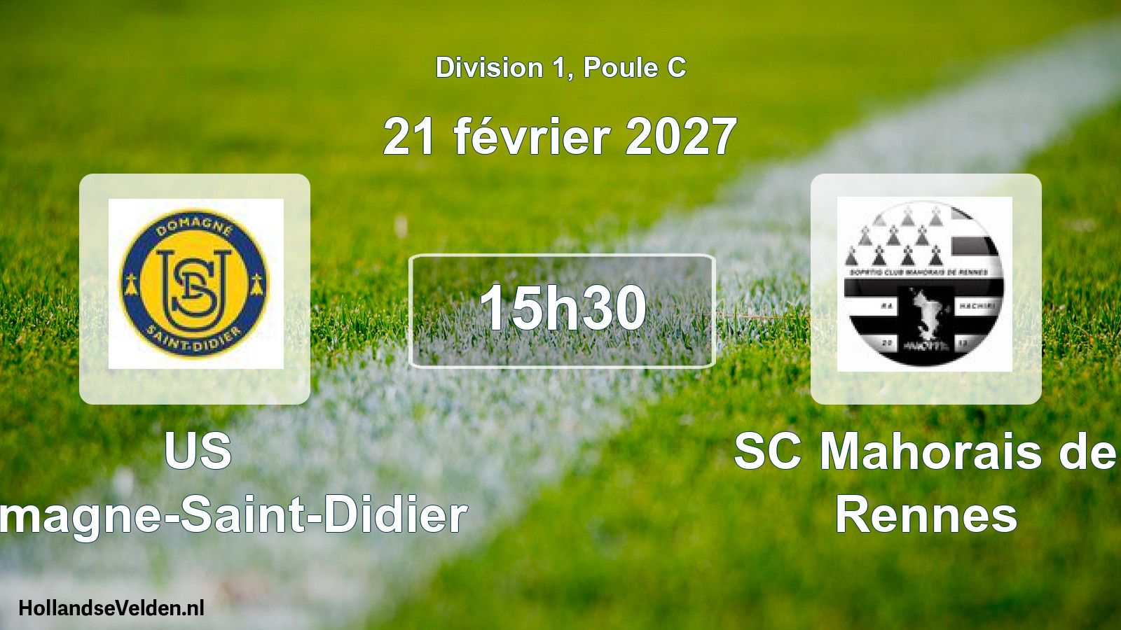 Scheduled Match: US Domagne-Saint-Didier - SC Mahorais de Rennes (21 February 2027)