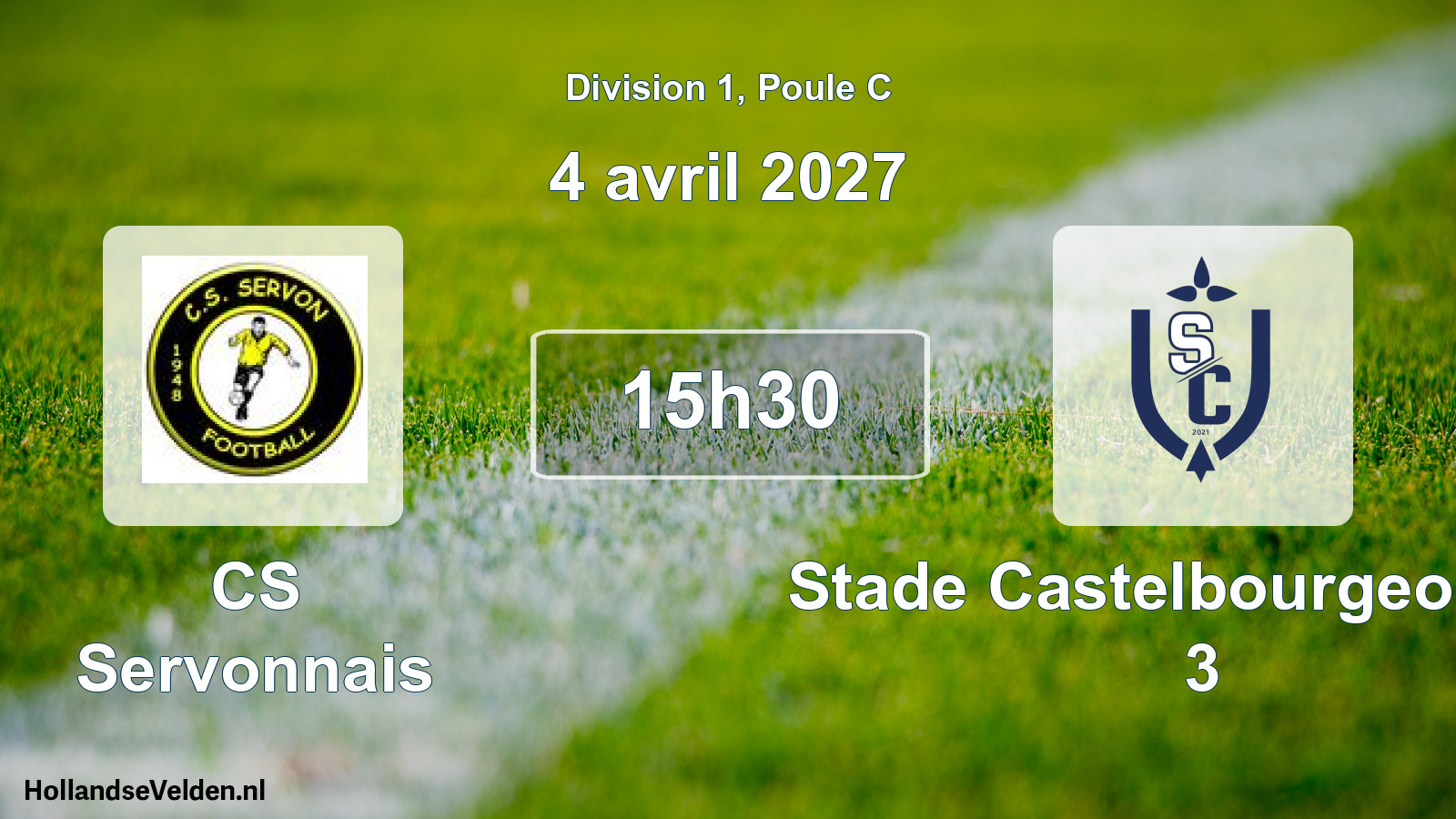 Geplande wedstrijd: CS Servonnais - Stade Castelbourgeois FC 3 (4 april 2027)