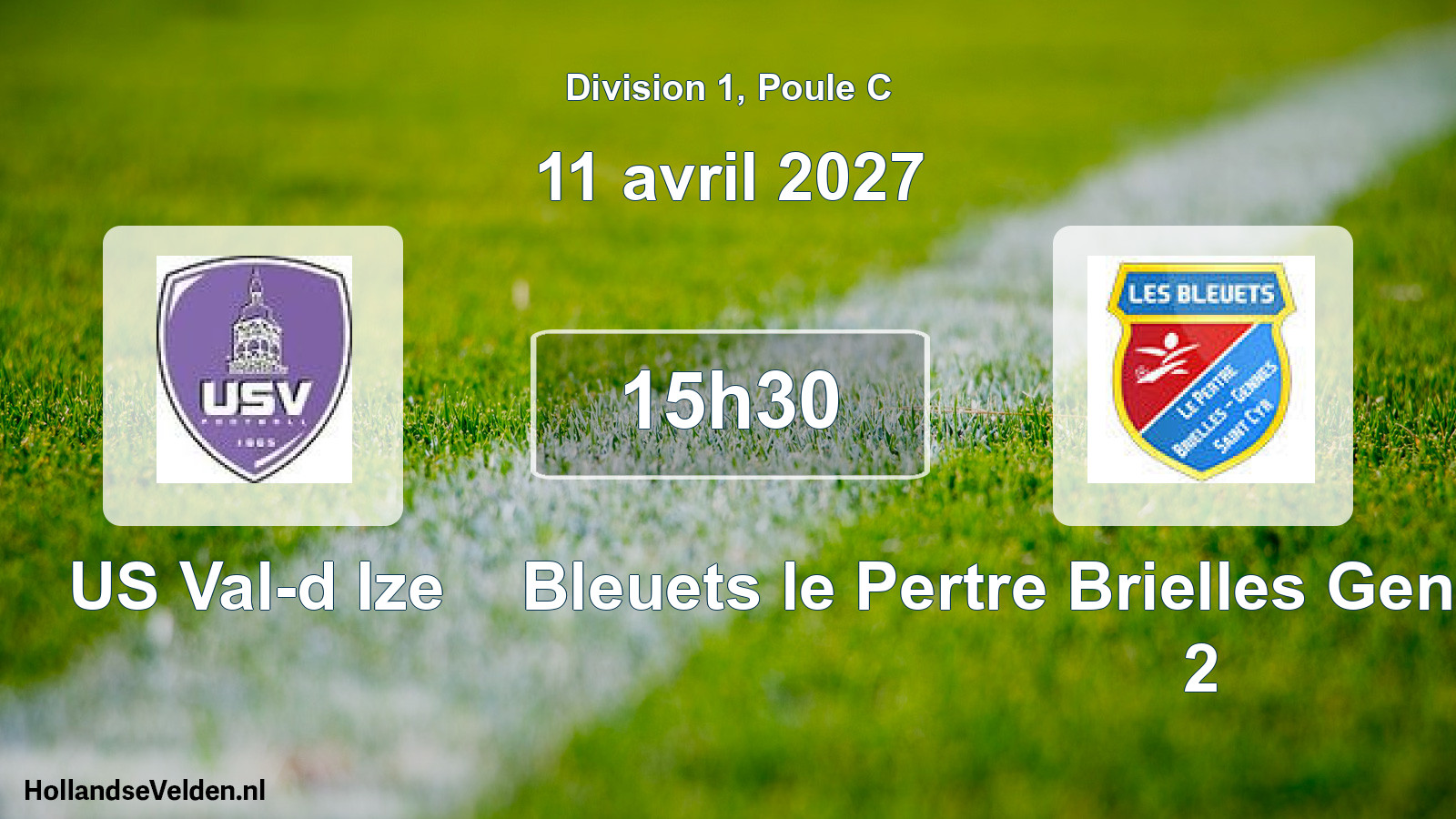 Scheduled Match: US Val-d Ize - Bleuets le Pertre Brielles Gennes Saint-Cyr 2 (11 April 2027)